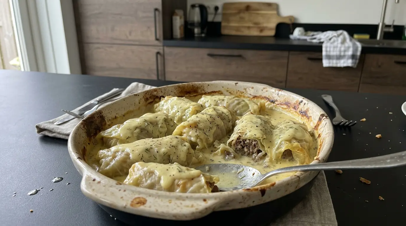 Lahanodolmades – greckie gołąbki z kapusty w sosie cytrynowo-jajecznym