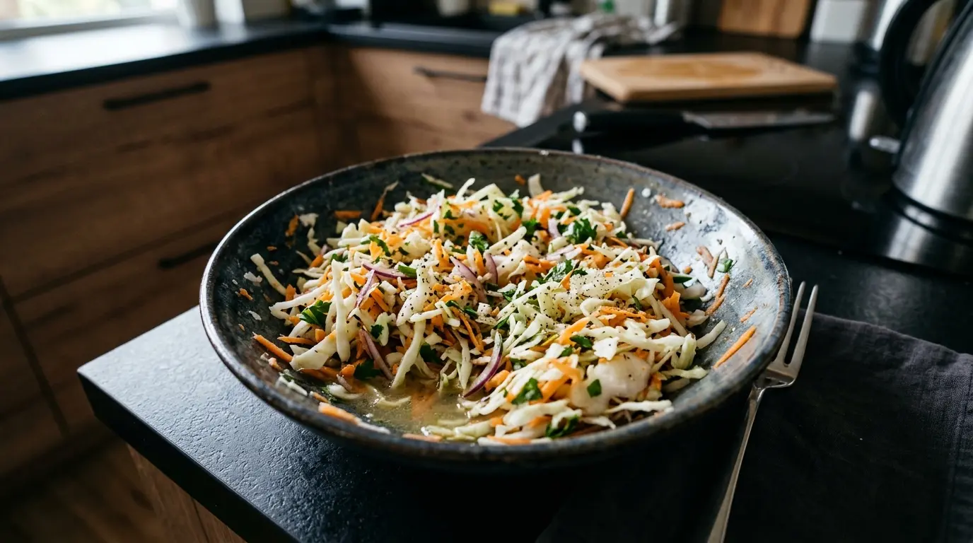 Lahanosalata – salade grecque de chou avec carotte et citron