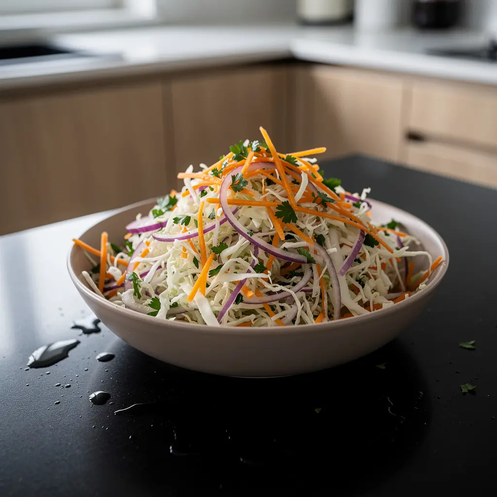 Lahanosalata – grecka surówka z kapusty z marchewką i cytryną