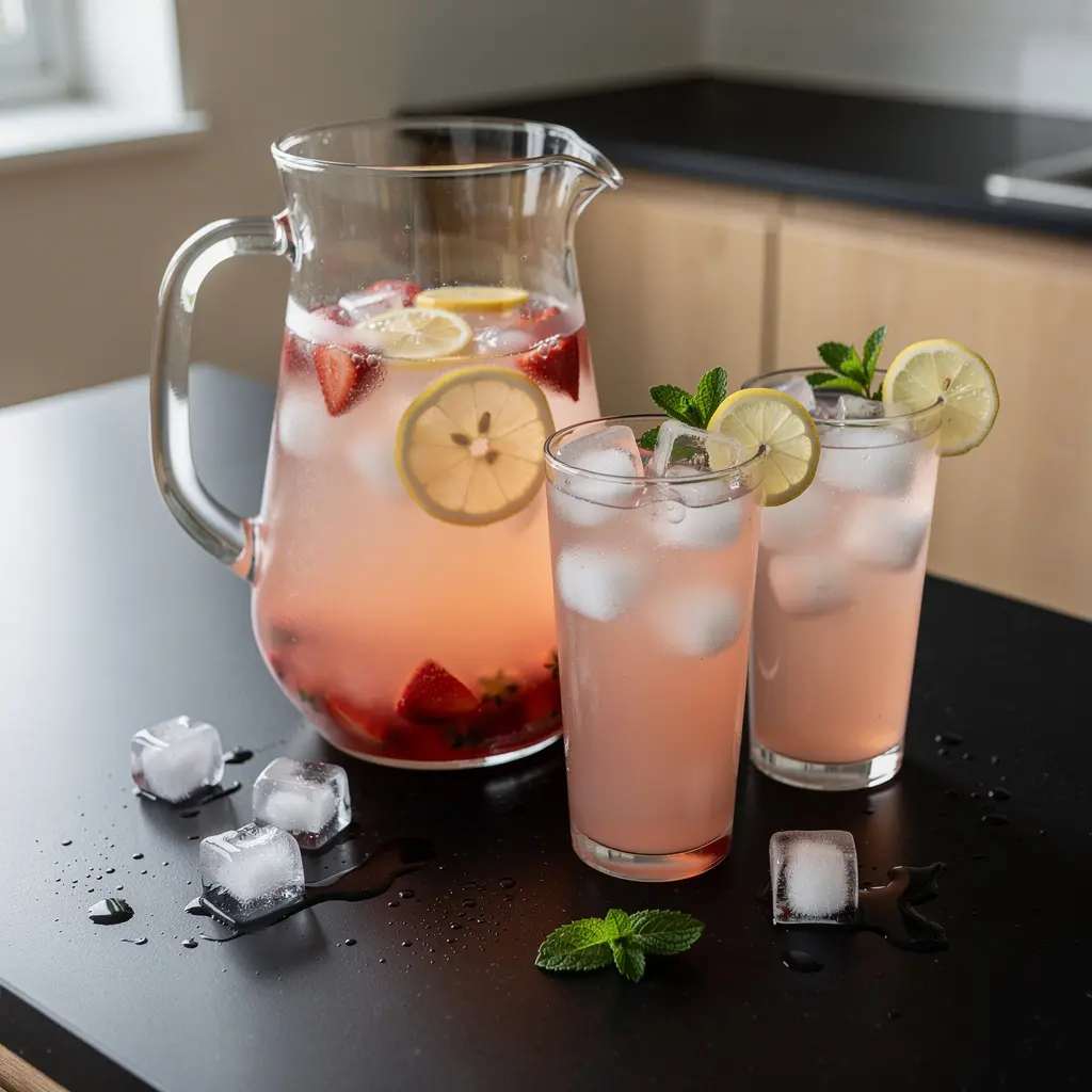 American-Style Strawberry Lemonade