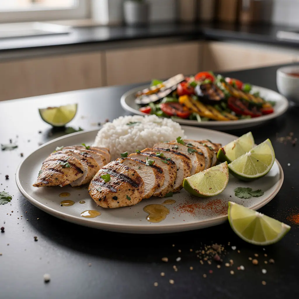Mexican Grilled Chicken Breasts with Lime and Cilantro