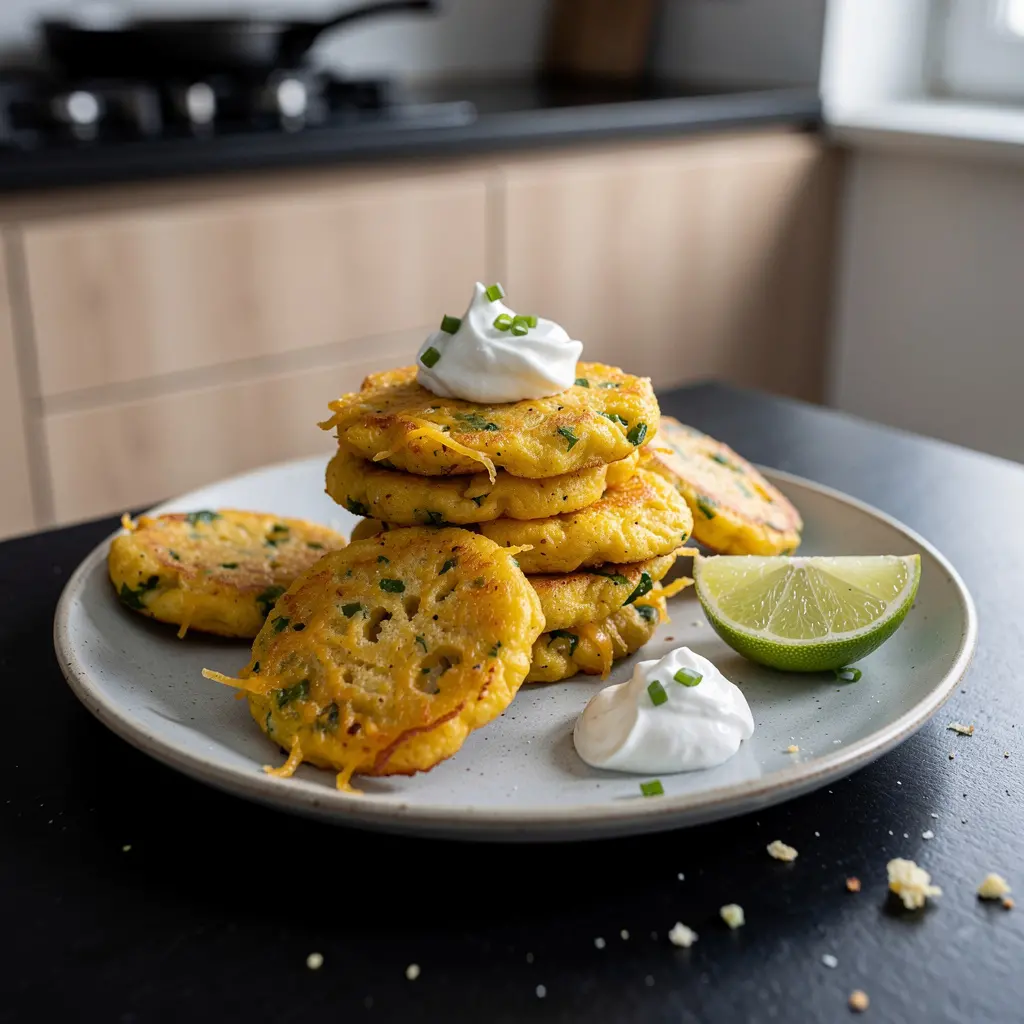 Meksykańskie placki kukurydziane z serem i ziołami