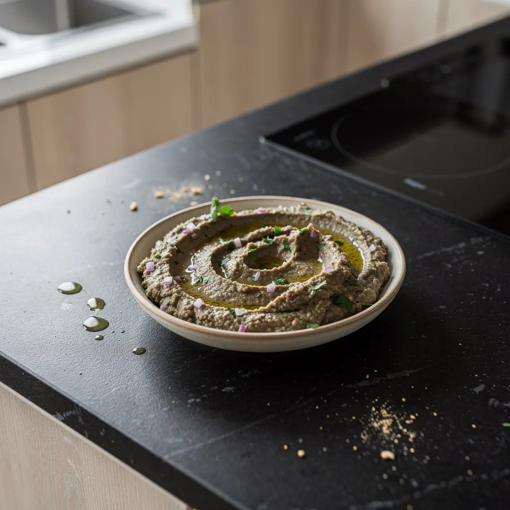 Melitzanosalata – pasta z pieczonego bakłażana po grecku