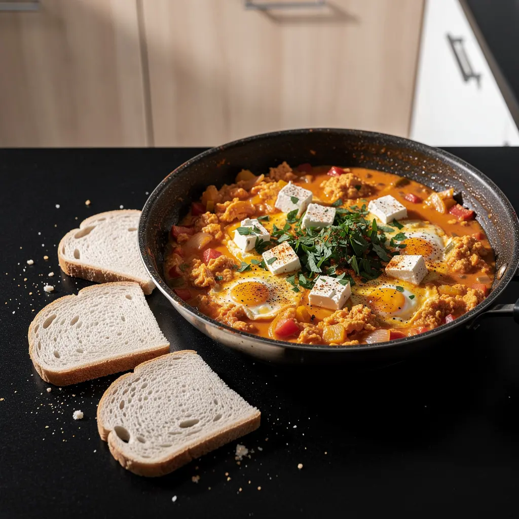 Menemen – turecka jajecznica z pomidorami i papryką