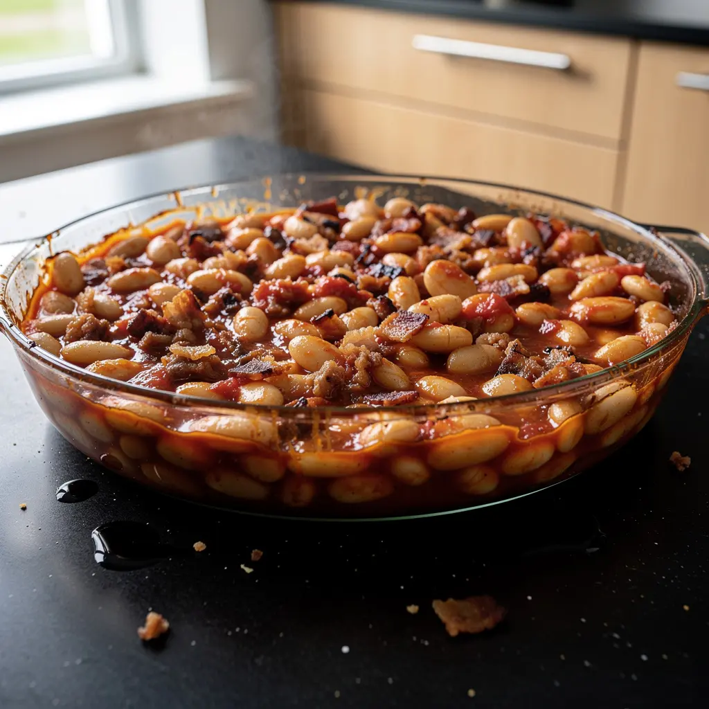 New England baked beans – fasola pieczona w sosie pomidorowo-klonowym