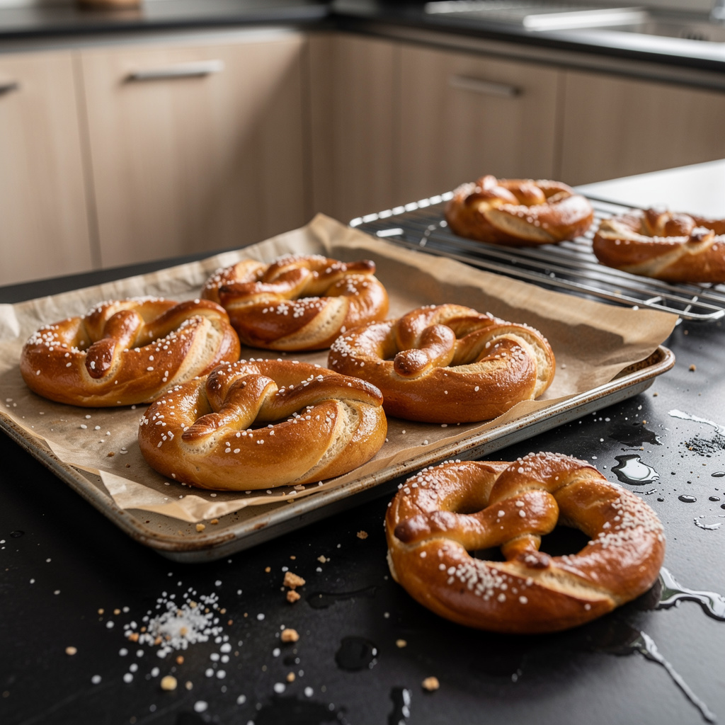 New York street pretzels – miękkie precle z solą