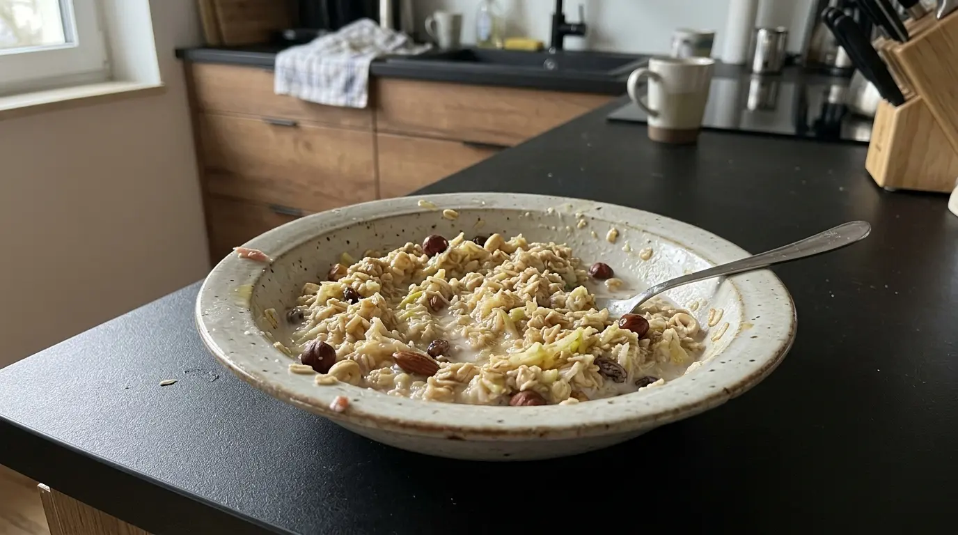 German Breakfast Salad with Oats – Bircher Muesli