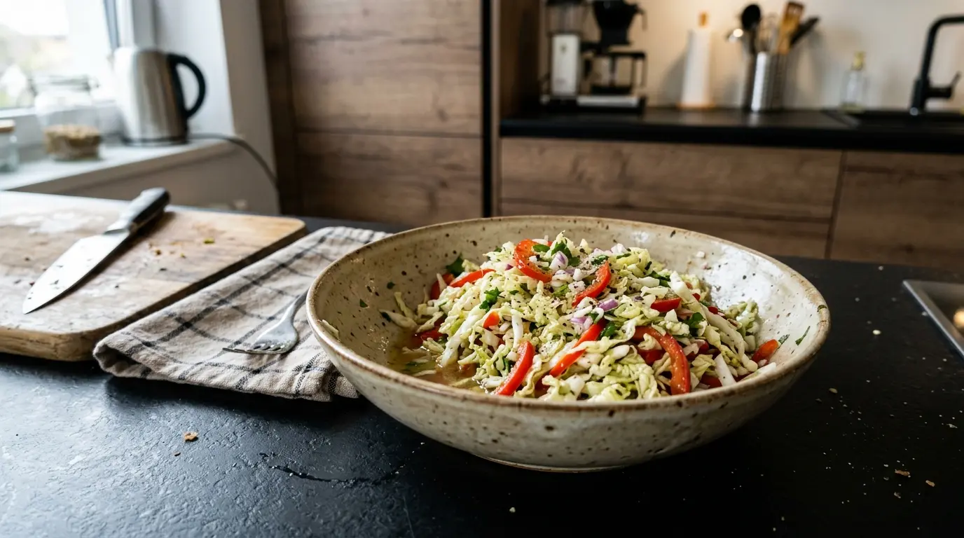 Niemiecka sałatka z kapusty pekińskiej Chinakohlsalat