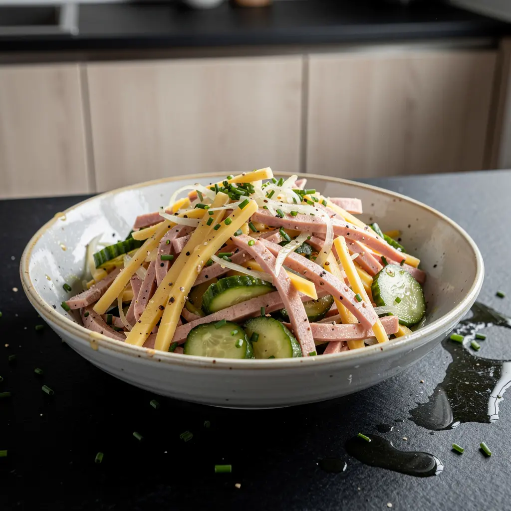 Salade allemande à la saucisse (Wurstsalat)