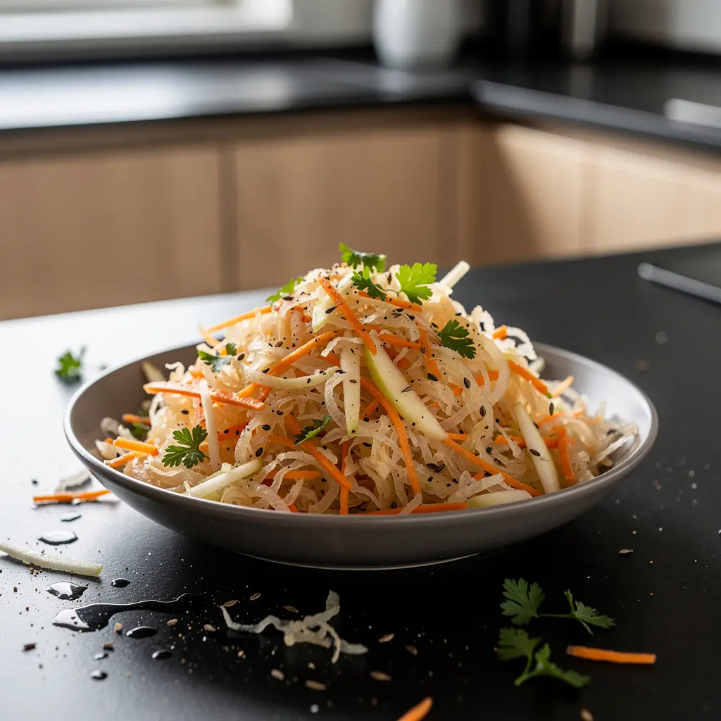 Salade allemande de choucroute (Sauerkrautsalat)
