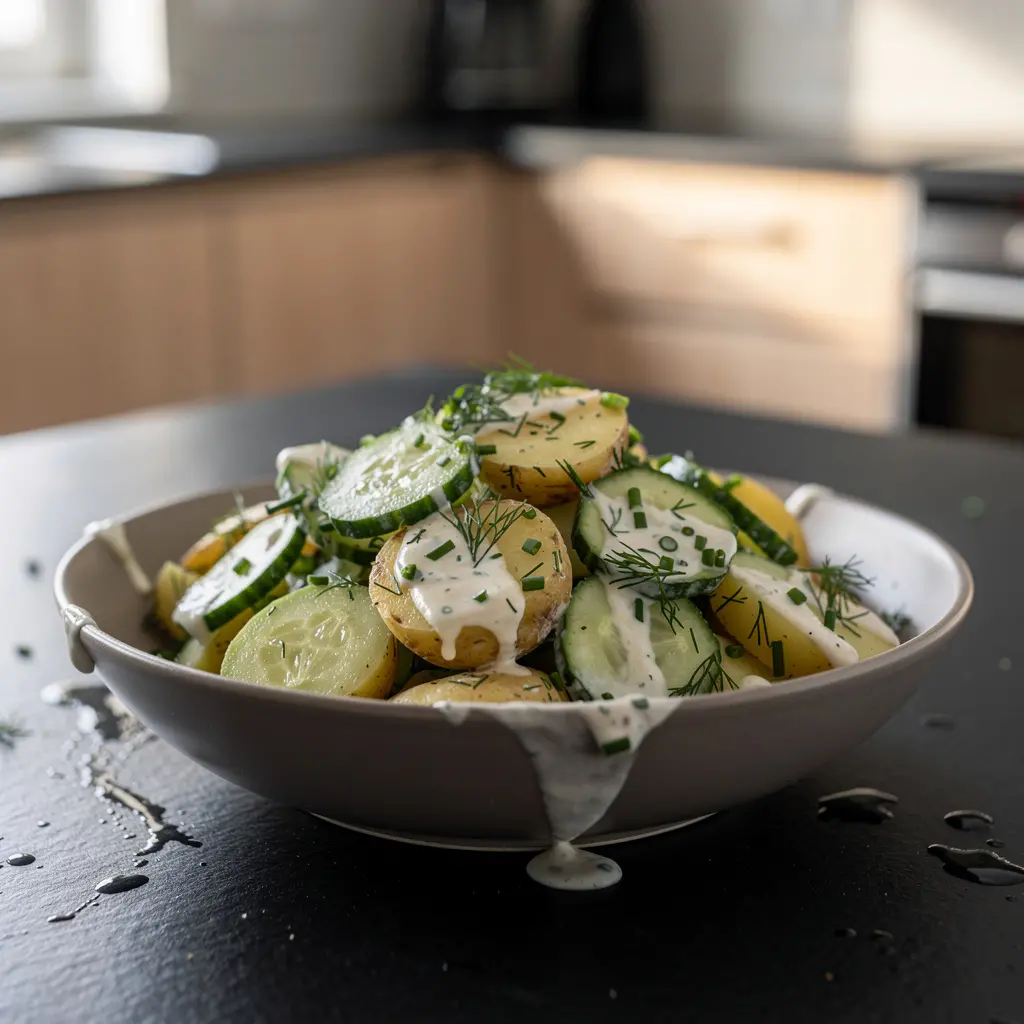 Deutscher Gurken-Kartoffelsalat