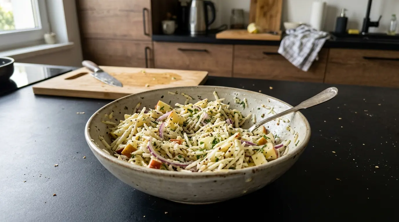 German Celery and Apple Salad Selleriesalat