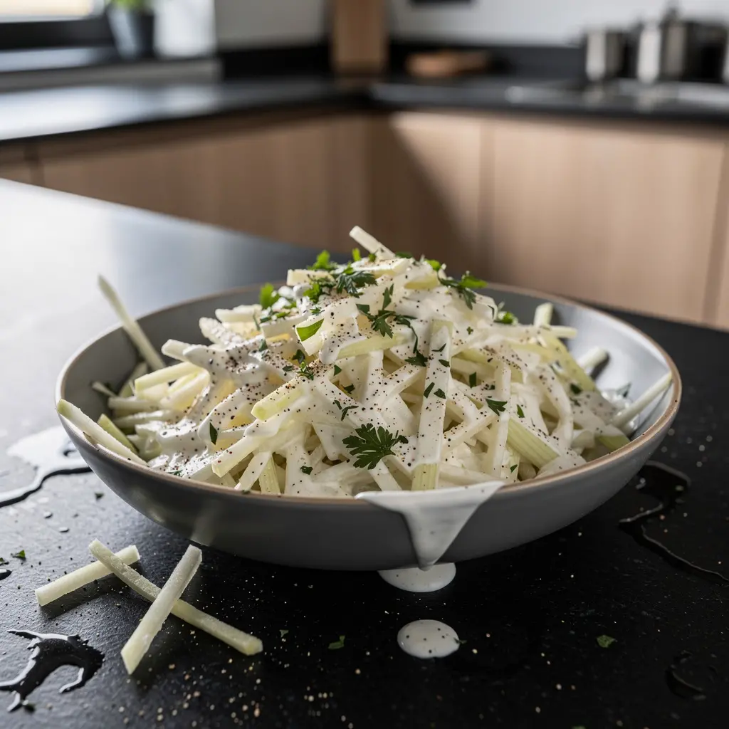 Salade allemande de céleri et de pomme Selleriesalat