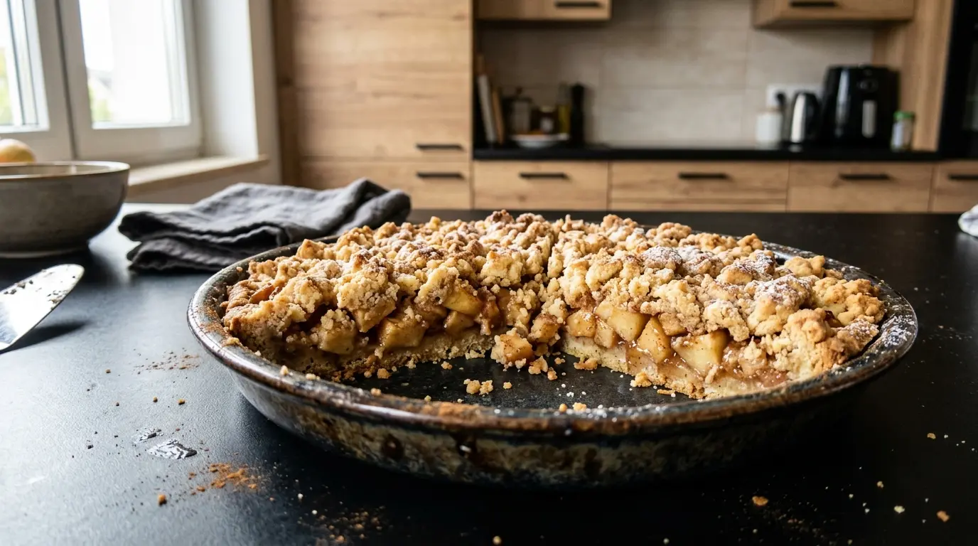 Niemiecka tarta jabłkowa z kruszonką Apfel-Streuseltarte