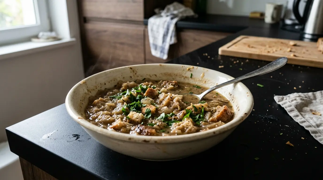 Niemiecka zupa chlebowa Brotsuppe