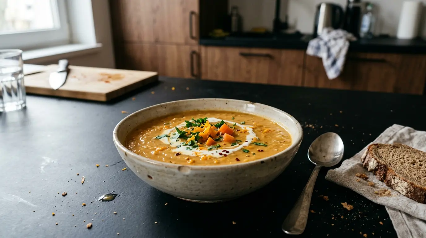 Niemiecka zupa krem z marchewki z pomarańczą