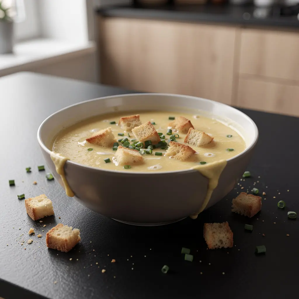 Niemiecka zupa piwna z serem