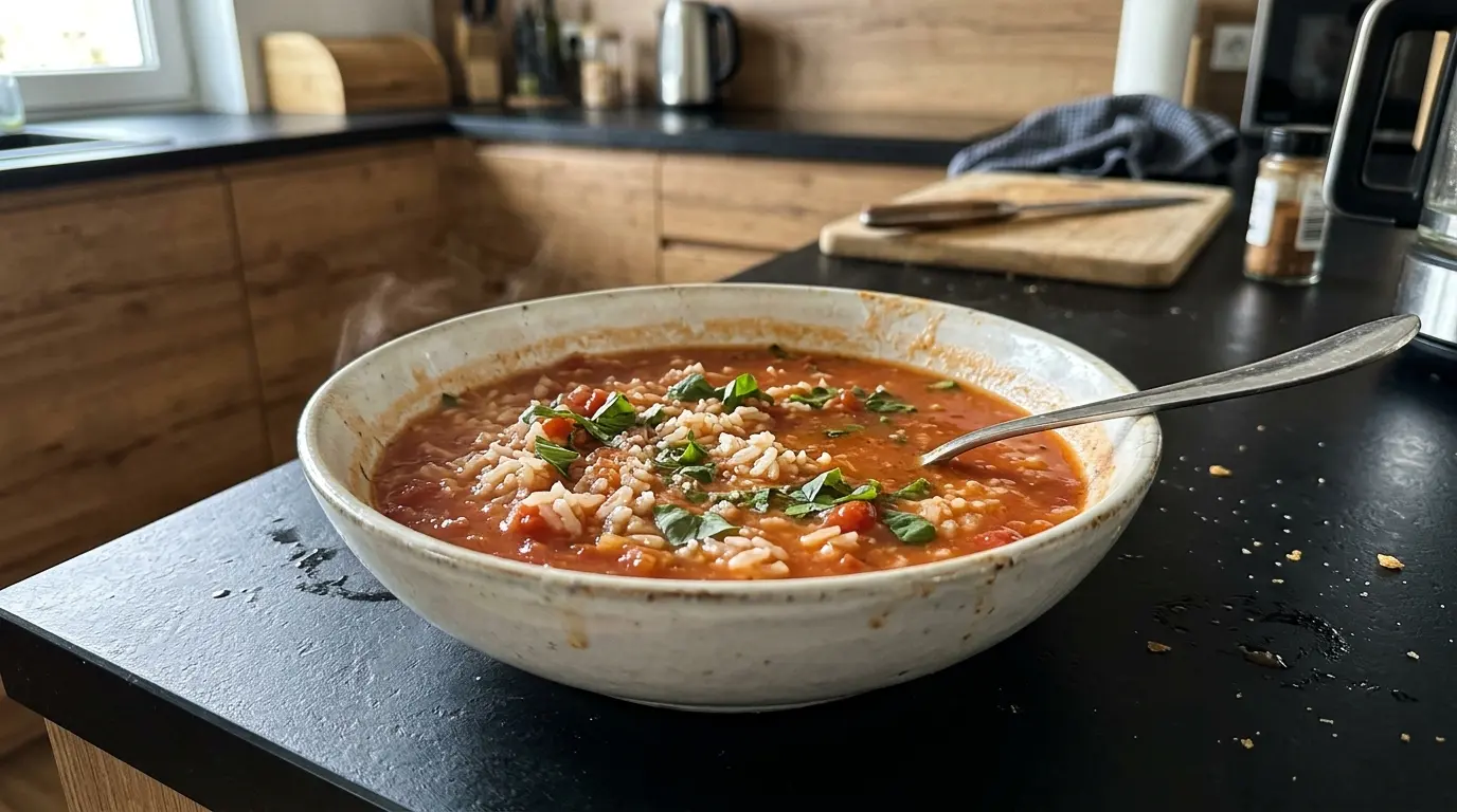 Niemiecka zupa pomidorowa z ryżem Tomatensuppe