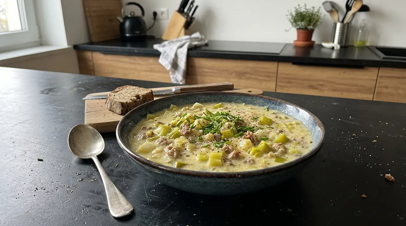 Niemiecka zupa serowa z porami Käse-Lauch-Suppe