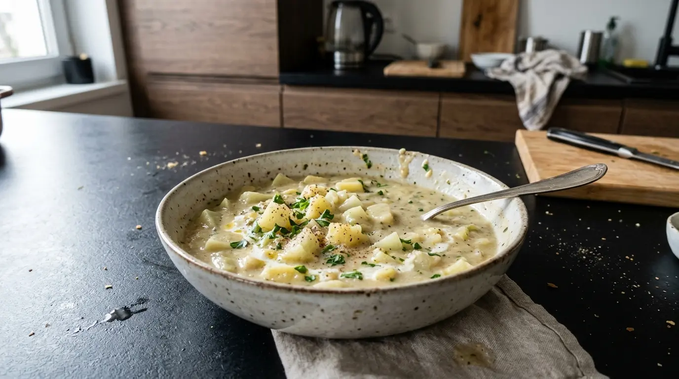Niemiecka zupa z kalarepy i ziemniaków