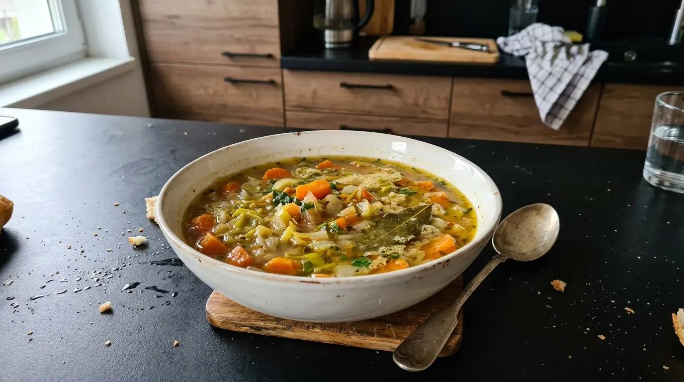 German Leek and Carrot Soup (Lauch-Möhren-Suppe)
