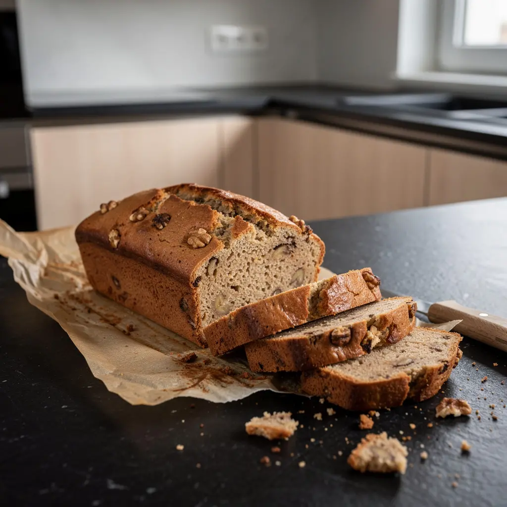 Cake allemand à la banane Bananenbrot aux noix