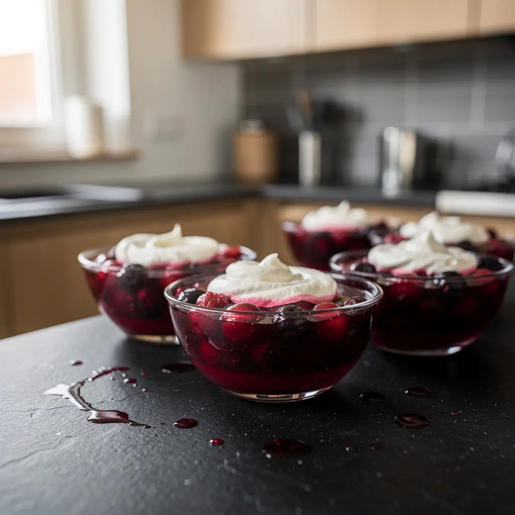 Dessert allemand aux fruits rouges Rote Grütze