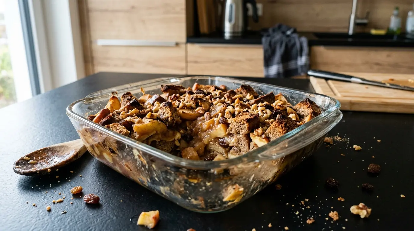 German Apple and Bread Layered Dessert Apfel-Brot-Schichtdessert