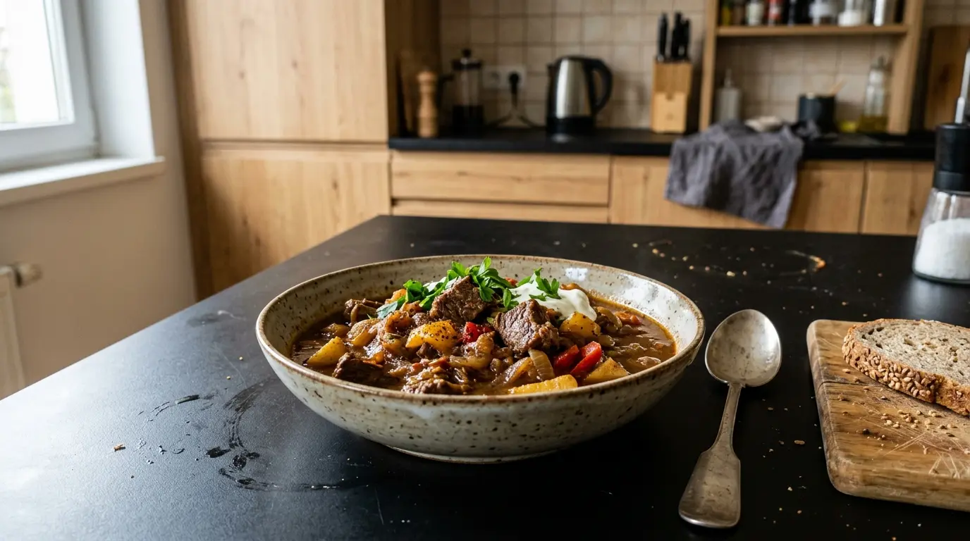 Niemiecki gulasz wołowy Rindergulasch