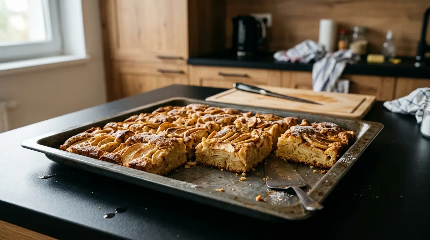 German Apple Sheet Cake Apfelkuchen