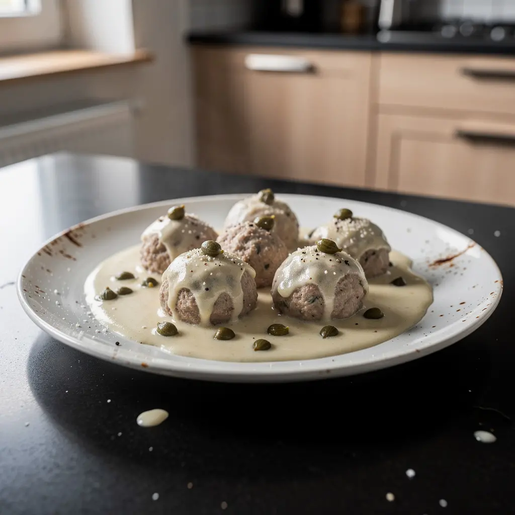 Niemieckie klopsiki Königsberger Klopse