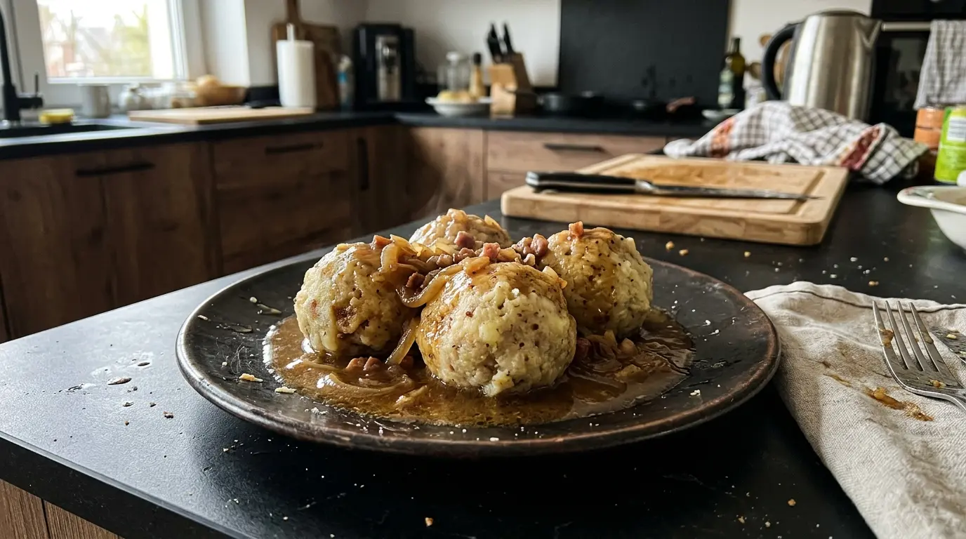 Knödel allemands de pommes de terre Kartoffelklöße