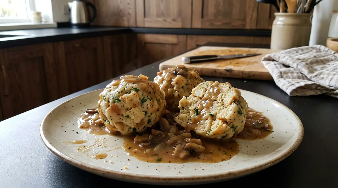 Niemieckie knedle chlebowe Semmelknödel