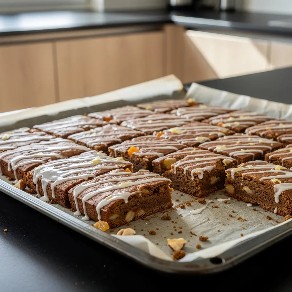 Lebkuchen allemands de Noël sur plaque
