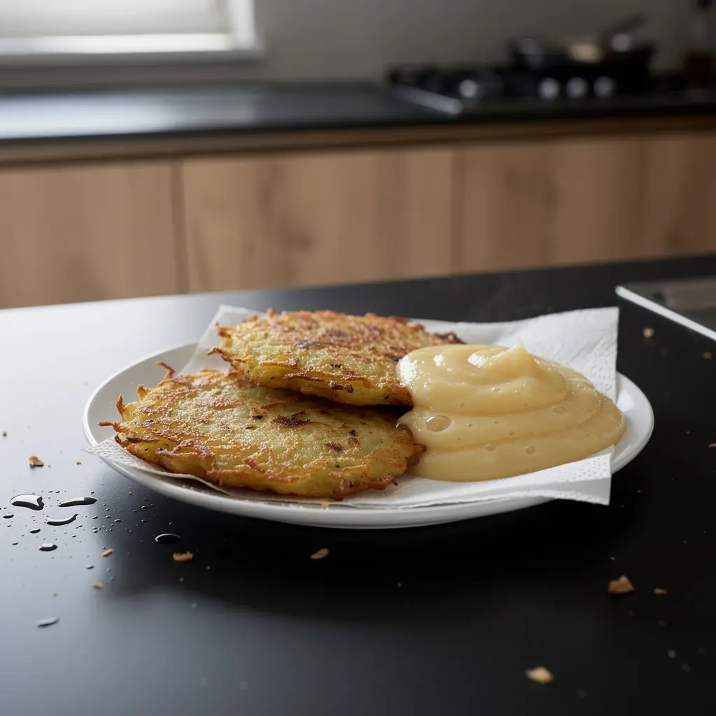 Deutsche Kartoffelpuffer Reibekuchen