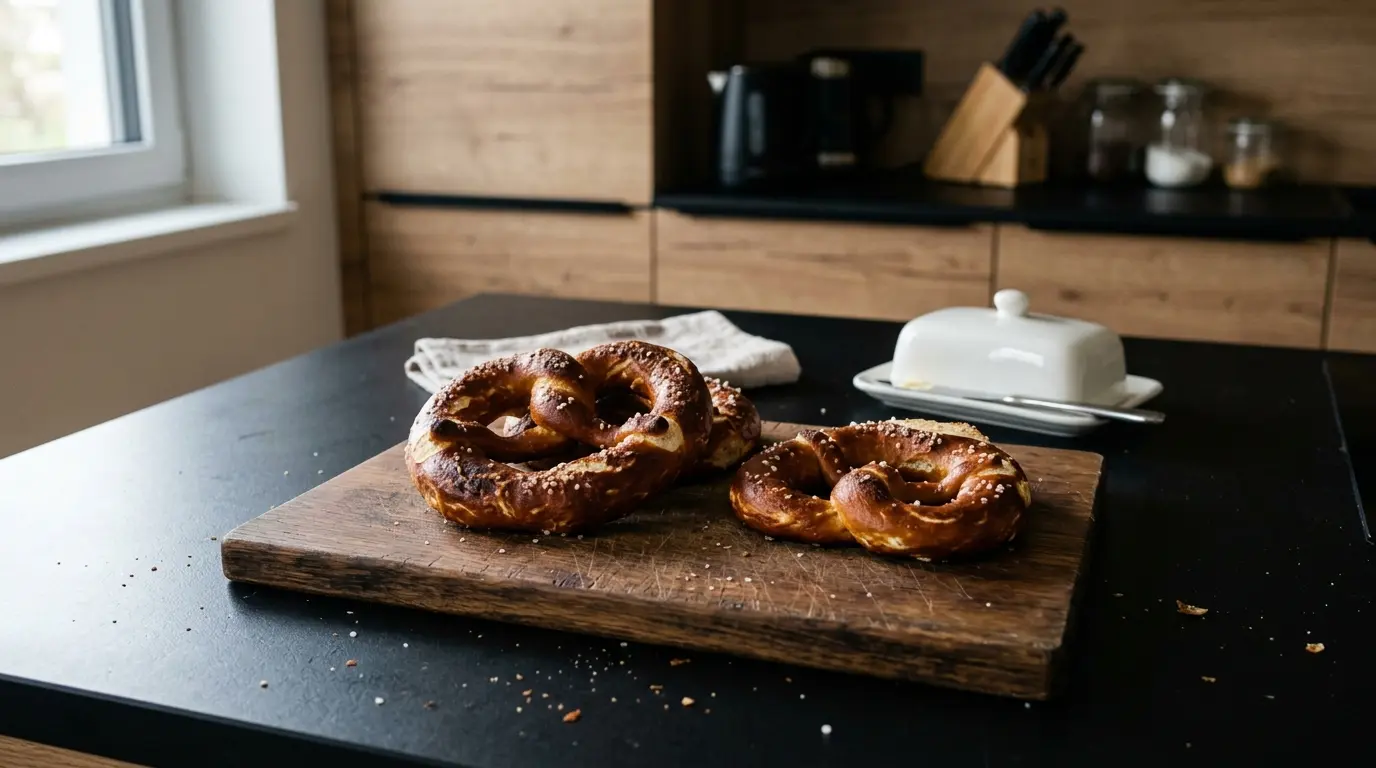 Niemieckie precle śniadaniowe Brezeln