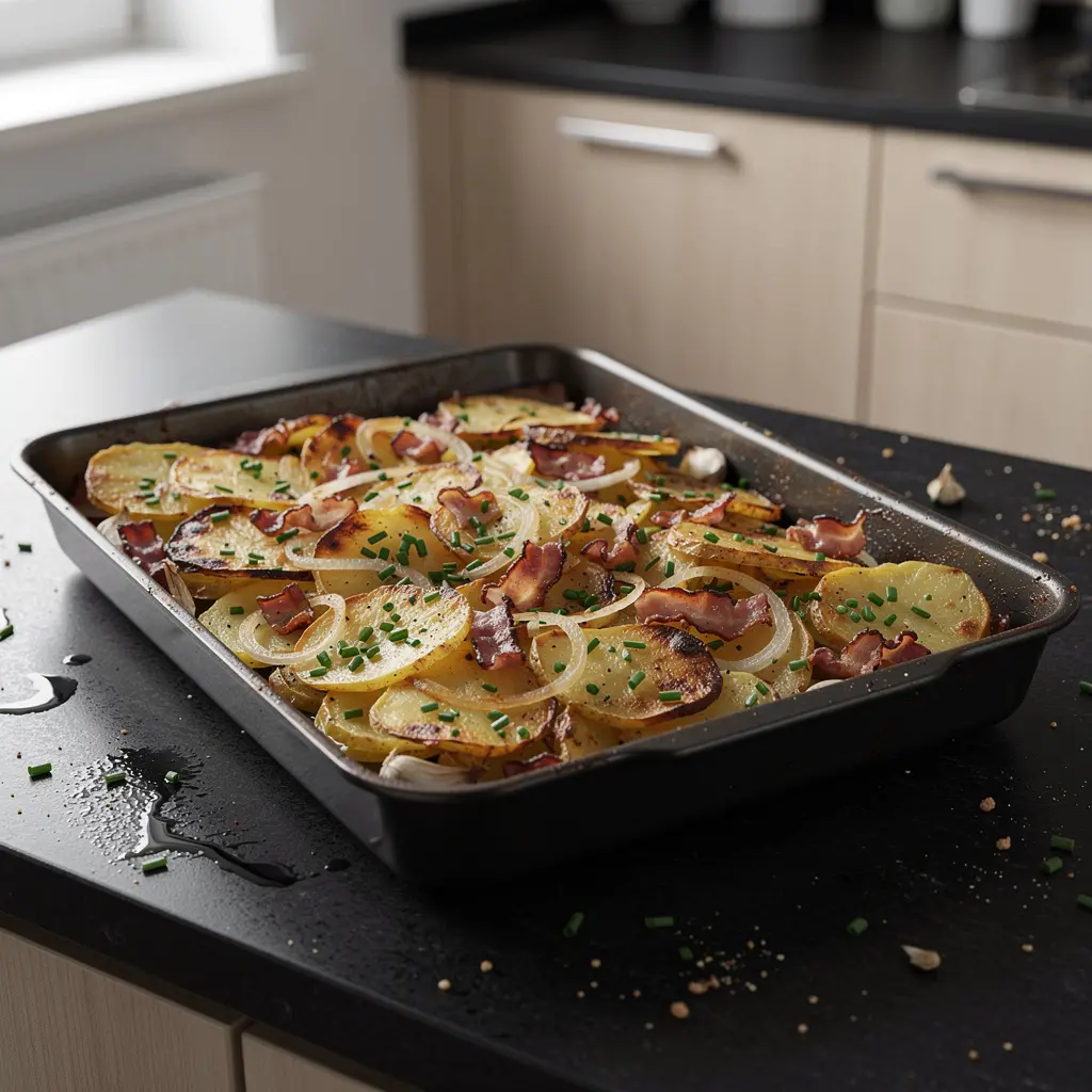 Pommes de terre allemandes au four avec lardons – Bauernkartoffeln