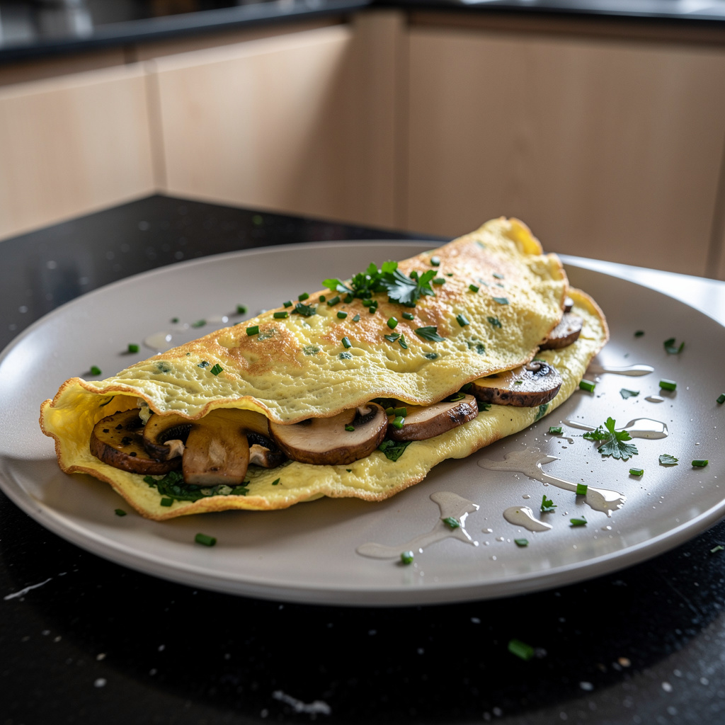 Mushroom and Herb Omelette