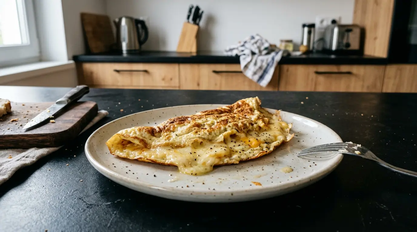 Omelette aux fromages – omlet z trzema serami po francusku