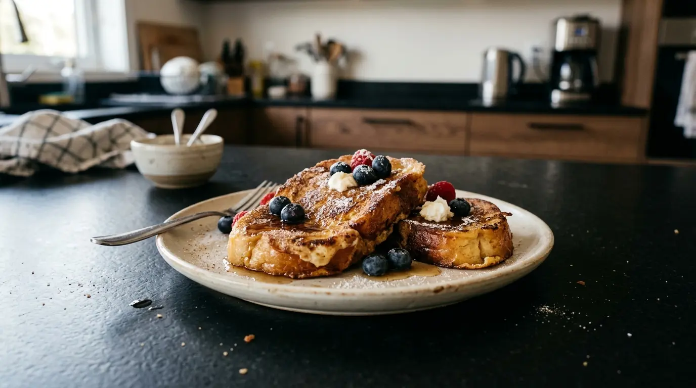 Pain perdu – francuskie tosty z czerstwego chleba na słodko