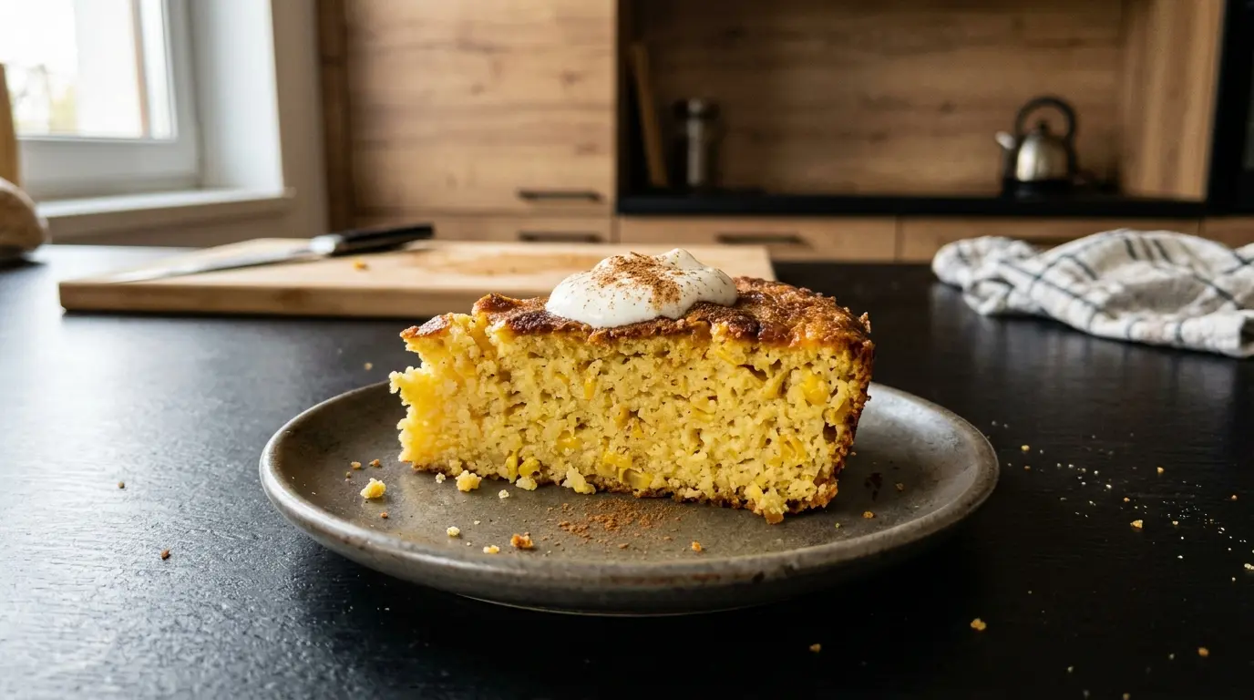 Pan de elote – wilgotne ciasto kukurydziane