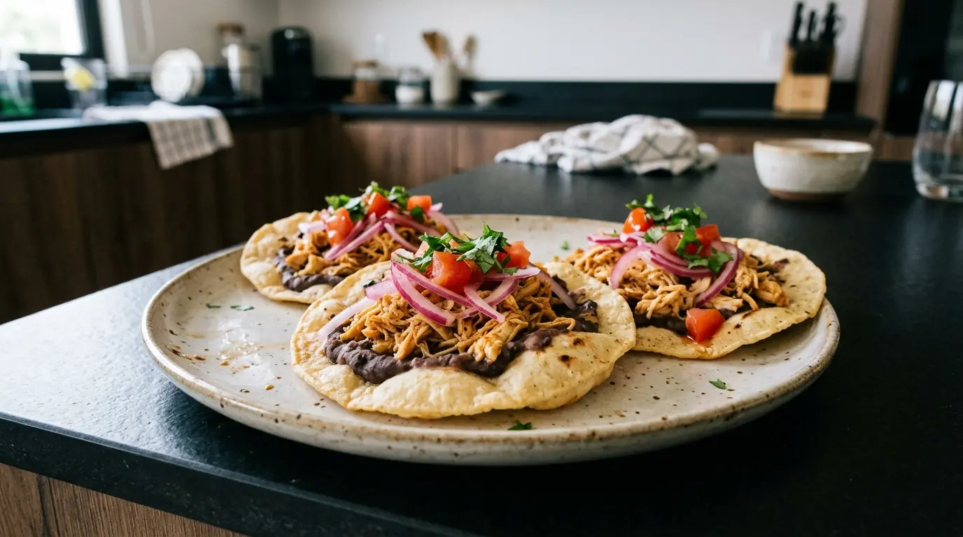 Panuchos – tortillas fritte ripiene di fagioli e pollo