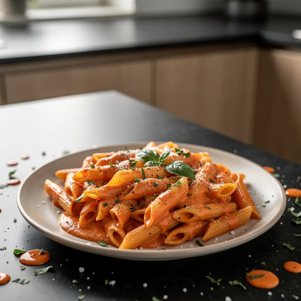 Pasta alla Vodka z kremowym sosem pomidorowym