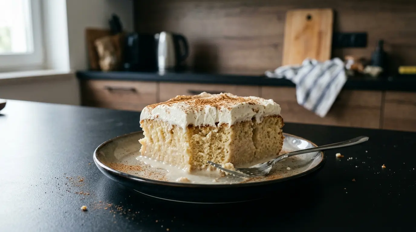 Pastel de tres leches po meksykańsku z cynamonem