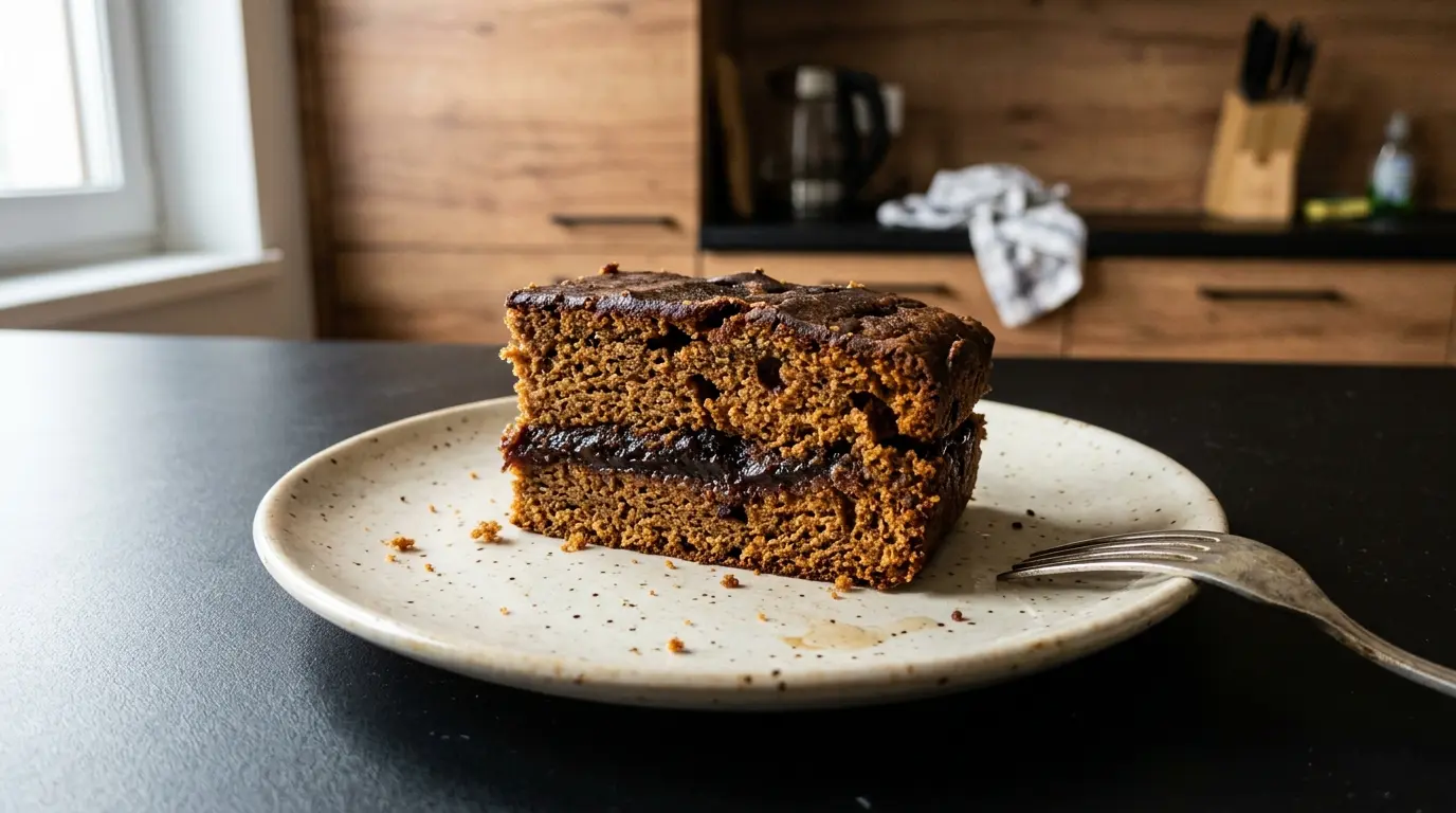 Piernik na miodzie z powidłami śliwkowymi