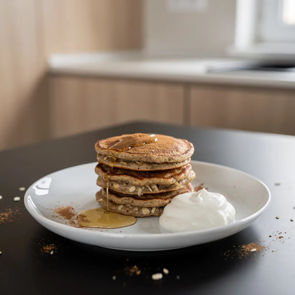 Haferflocken-Pfannküchlein mit Apfel und Zimt