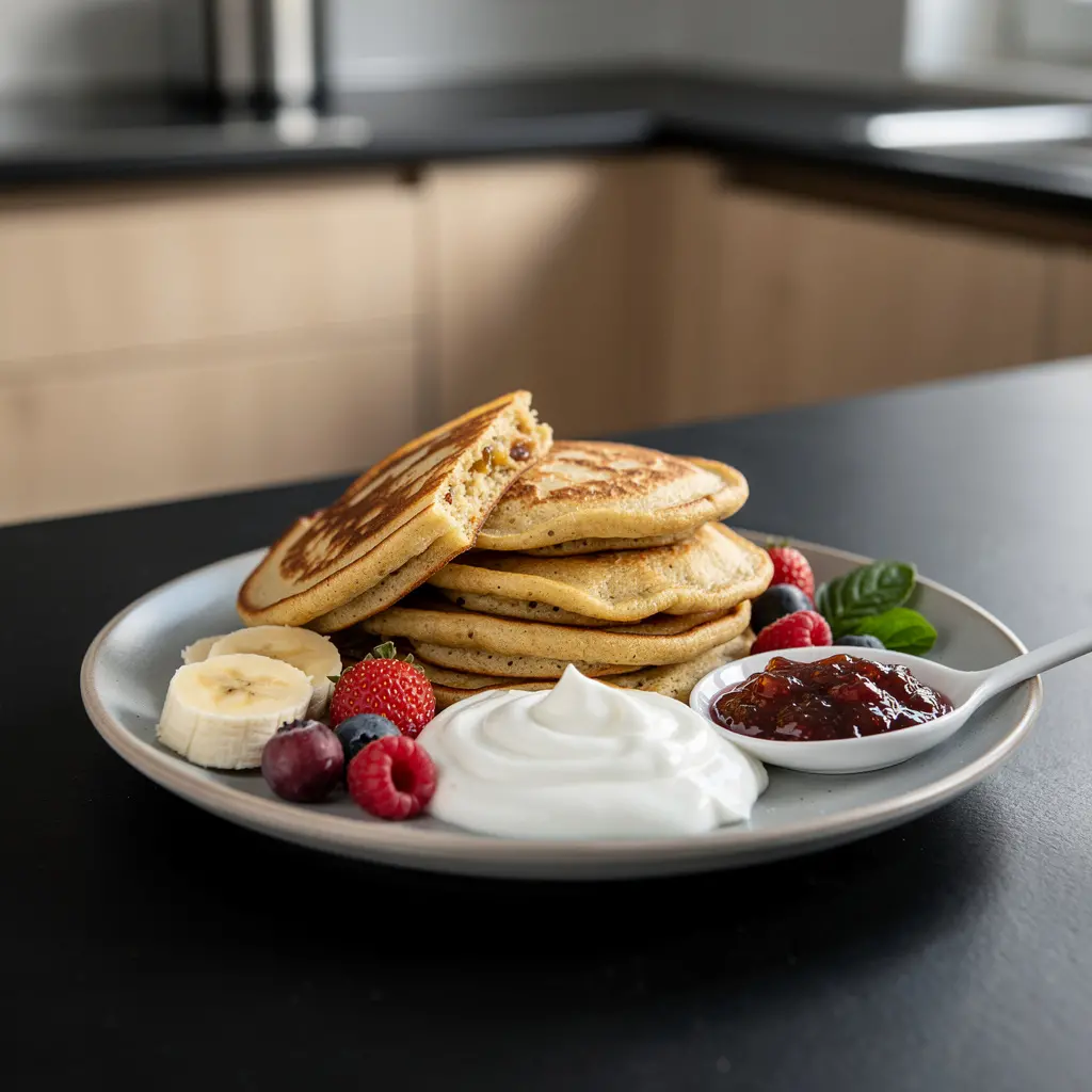 Placuszki z kaszy jaglanej z bananem na słodkie śniadanie