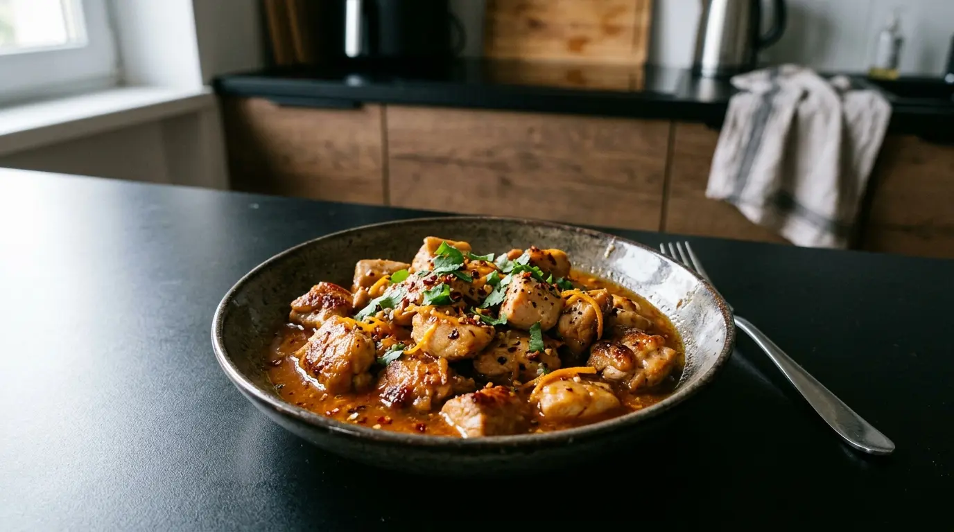 Pollo a la naranja – kurczak w sosie pomarańczowo-chili