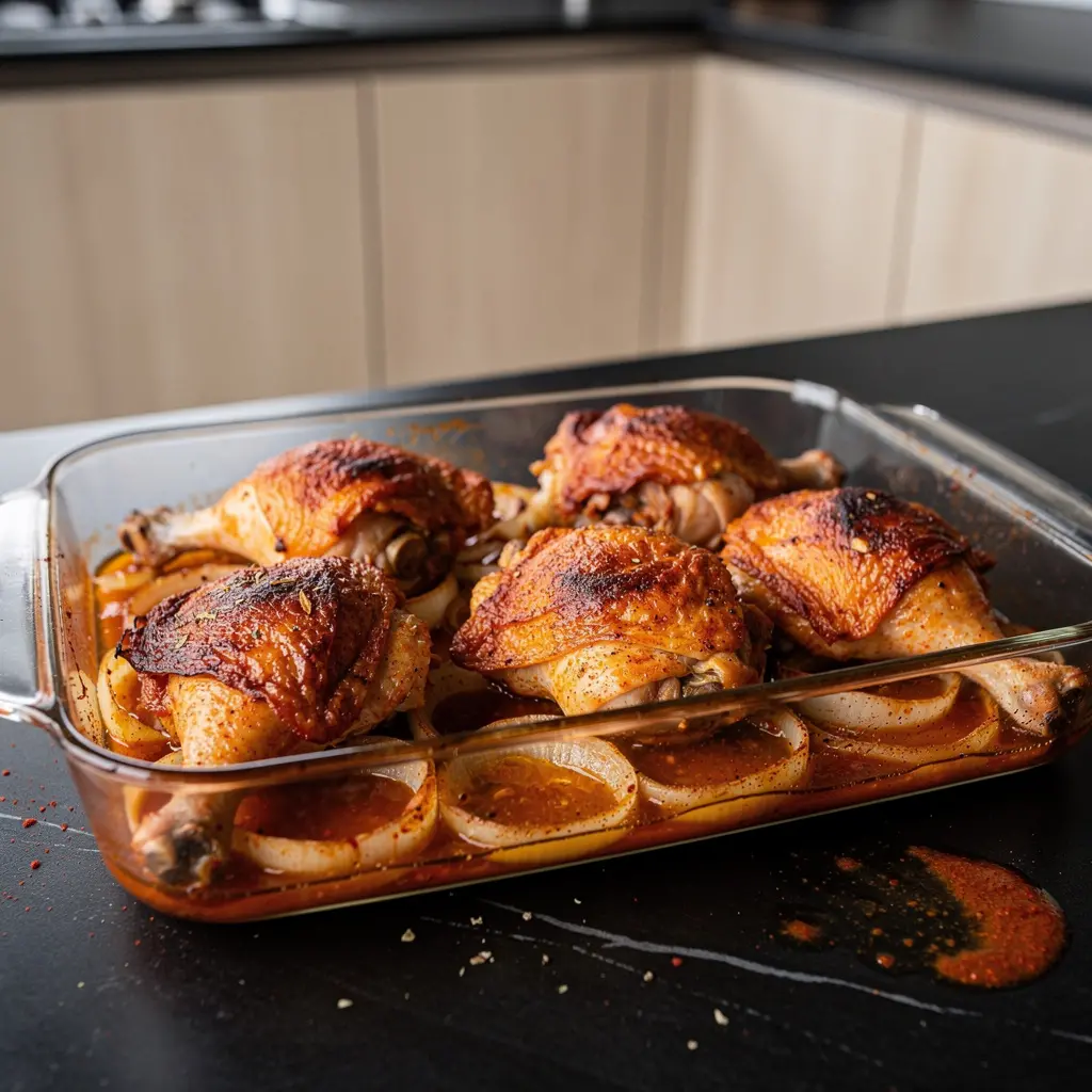 Pollo al achiote – kurczak w czerwonej marynacie cytrusowej