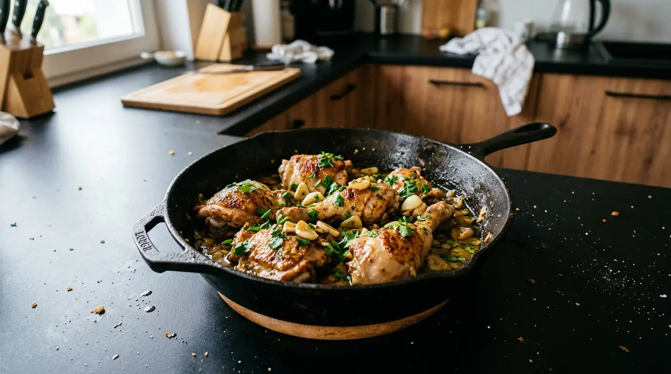 Pollo al ajillo – kurczak w czosnku po hiszpańsku